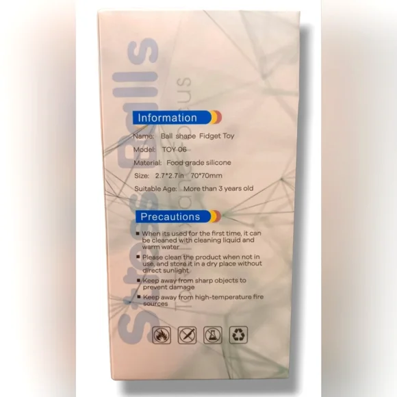 5 Boxes, 10 Stress Balls Pop-IT Fidget Toys - Picture 2 of 2